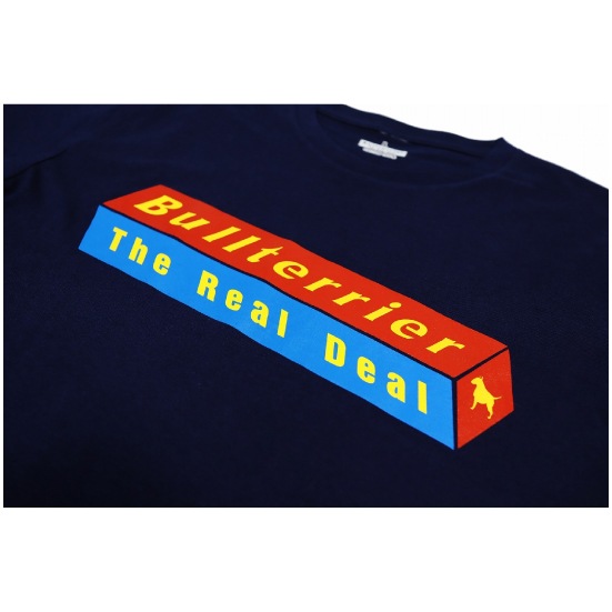 ブルテリア bj-489 BULL TERRIER Tシャツ 3DBOX ネイビー