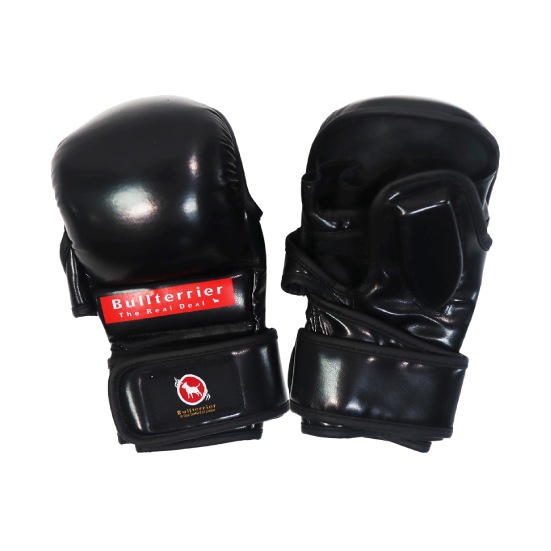 ケ*ム様 Bull Terrier ブルテリア　ヘッドギア、グローブ、シンガード ブルテリア BULL TERRIER MMAグローブ Basic 6oz 黒 bj600001bk | BULL