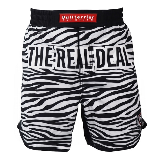 ブルテリア bj-299 BULL TERRIER ファイトショーツ Zebra 白/黒 | BULL