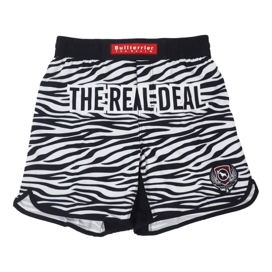 ブルテリア bj-299 BULL TERRIER ファイトショーツ Zebra 白/黒 | BULL