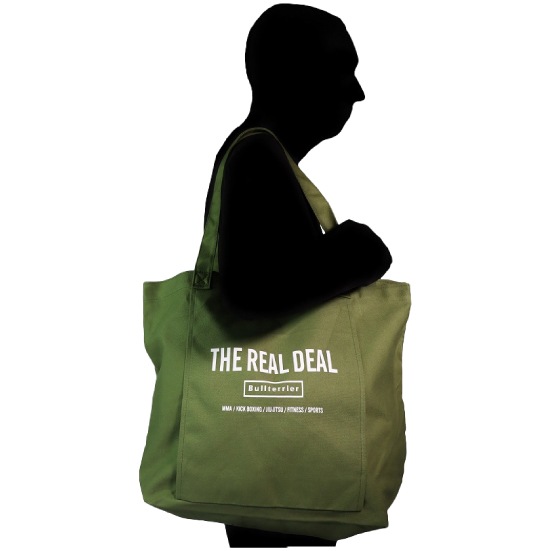 ブルテリア bj-6552 BULL TERRIER トレーニングトートバッグ アーミーグリーン