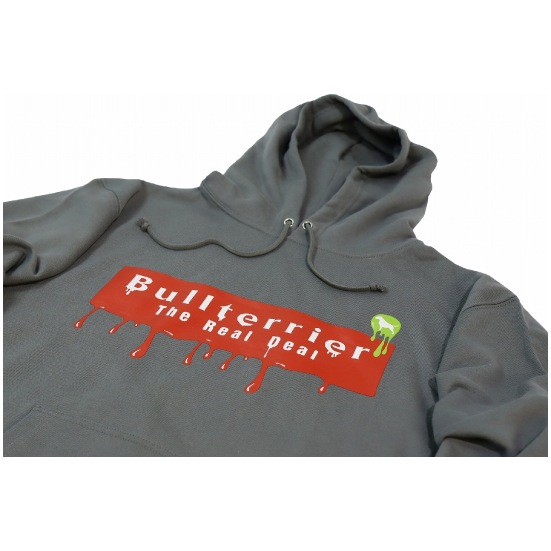 ブルテリア bj-3607 BULL TERRIER フードパーカー Paint ストーングリーン