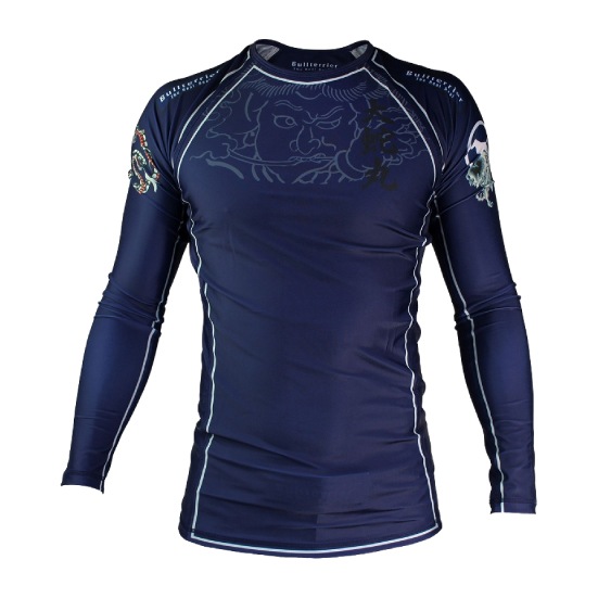 ブルテリア bj-050 BULL TERRIER ラッシュガード Orochimaru 長袖 紺