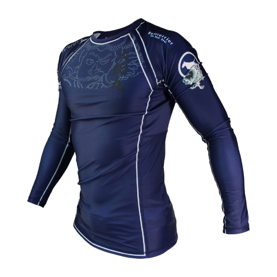 ブルテリア bj-050 BULL TERRIER ラッシュガード Orochimaru 長袖 紺