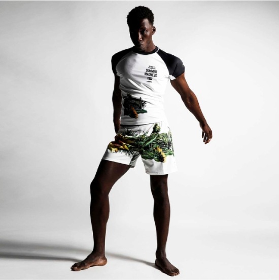 リバーサル reversal SUNFLOWER SHORT RASH GUARD WHITE | reversal