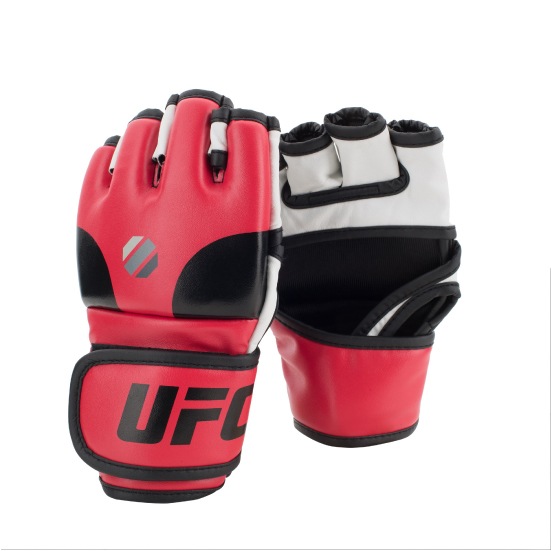 UFC ユーエフシー オープンパームMMAトレーニンググローブ RED×BLACK×WHITE レッド 赤 L/XL UHK-69669