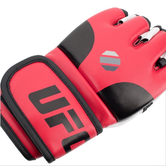 UFC ユーエフシー オープンパームMMAトレーニンググローブ RED×BLACK×WHITE レッド 赤 L/XL UHK-69669