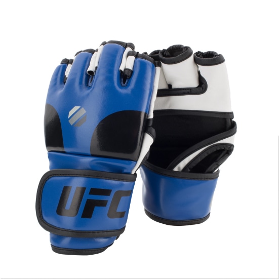 UFC ユーエフシー オープンパームMMAトレーニンググローブ BLUE×BLACK×WHITE ブルー 青 S/M UHK-69670