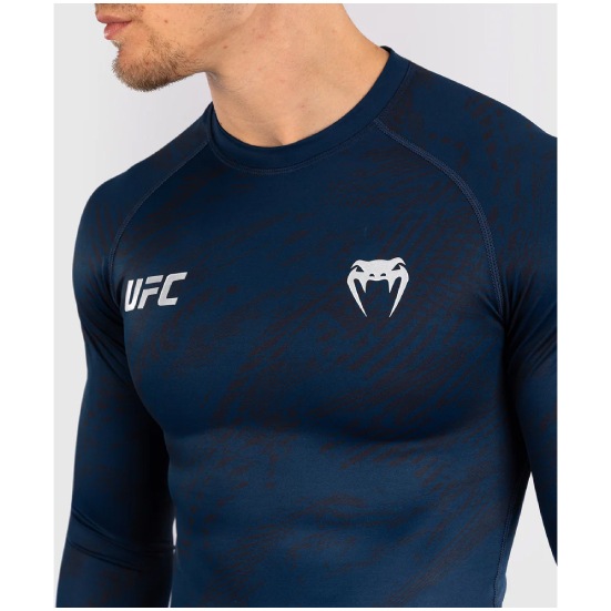 VENUM ヴェナム UFC Fusion by Venum Fight Week ロングスリーブラッシュガード - オーシャニックブルー ベナム VNMUFC-00301-004