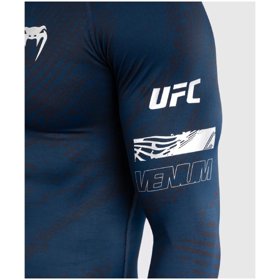 VENUM ヴェナム UFC Fusion by Venum Fight Week ロングスリーブラッシュガード - オーシャニックブルー ベナム VNMUFC-00301-004
