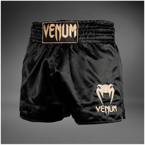 VENUM ヴェナム ムエタイショーツ CLASSIC - ブラック/ゴールド ベナム
