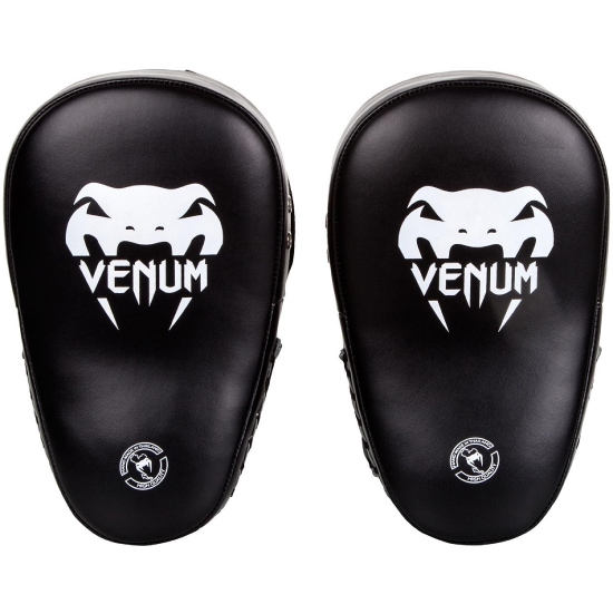 Venum パンチングミット 黒/白 Venum Light Focus Mitts - White/Black (Pair) - Venum