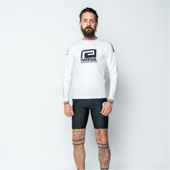 リバーサルのラッシュガードSサイズ リバーサル reversal BIG MARK LONG RASH GUARD | reversal