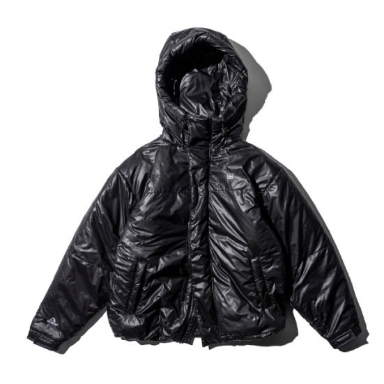 reversal フード付きダウンジャケット 黒