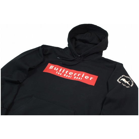 ブルテリア bj-3622 BULL TERRIER フードパーカー Basic Logo 黒