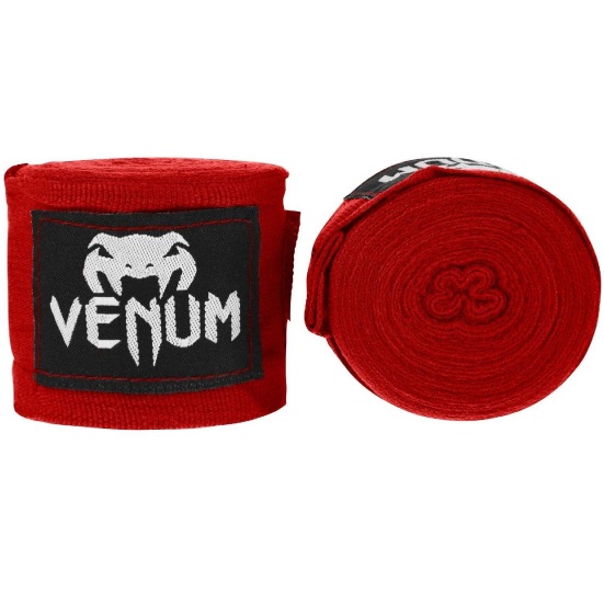 VENUM ヴェナム KONTACT ボクシング ハンドラップ - 2.5M - レッド バンテージ 赤 ベナム EU-VENUM-0430-Red