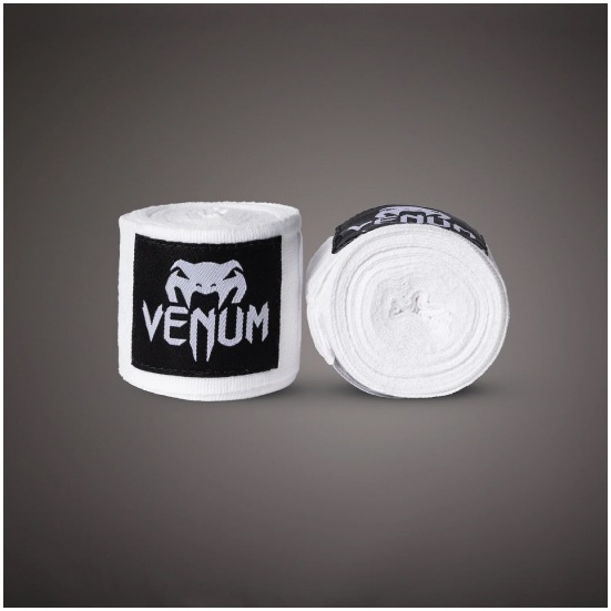 VENUM ヴェナム KONTACT ボクシング ハンドラップ - 2.5M - ホワイト バンテージ 白 ベナム EU-VENUM-0430-White