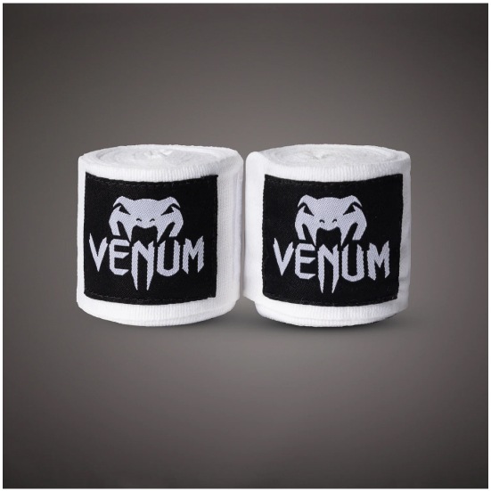 VENUM ヴェナム KONTACT ボクシング ハンドラップ - 2.5M - ホワイト バンテージ 白 ベナム EU-VENUM-0430-White