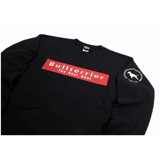 ブルテリア bj-3540 BULL TERRIER スウェットトレーナー Basic Logo 黒