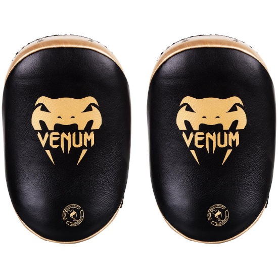 VENUM ヴェナム レザー キックパッド -ブラック/ゴールド ベナム VENUM-03061-126