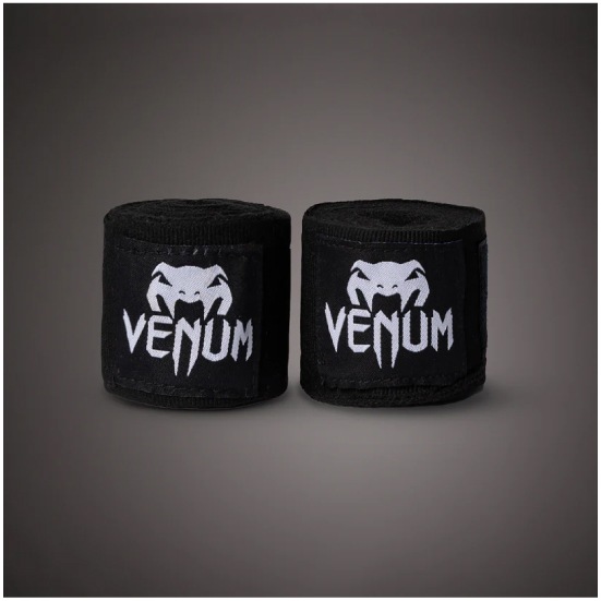 VENUM ヴェナム KONTACT ボクシング ハンドラップ - 2.5M - ブラック バンテージ 黒 ベナム EU-VENUM-0430-Black