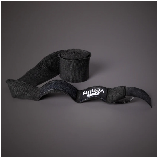 VENUM ヴェナム KONTACT ボクシング ハンドラップ - 2.5M - ブラック バンテージ 黒 ベナム EU-VENUM-0430-Black