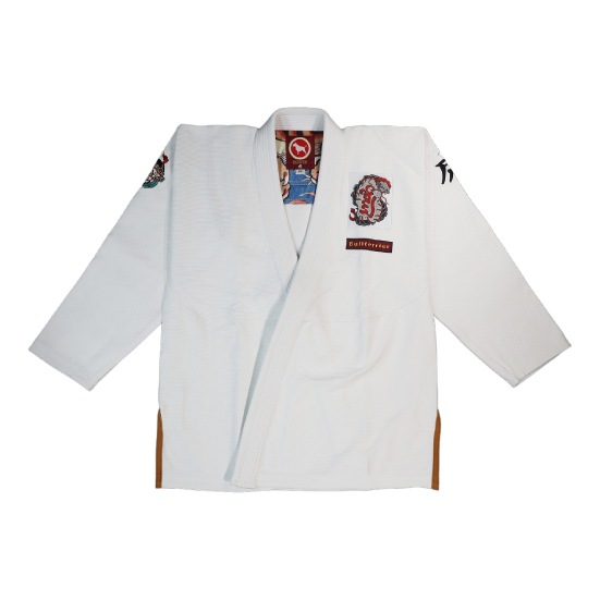 ブルテリア bjk-010 BULL TERRIER 柔術衣 Torah 白