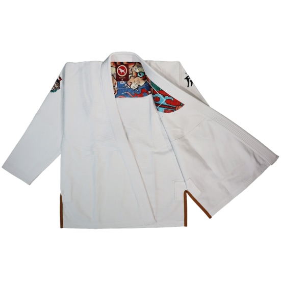 ブルテリア bjk-010 BULL TERRIER 柔術衣 Torah 白