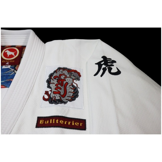 ブルテリア bjk-010 BULL TERRIER 柔術衣 Torah 白