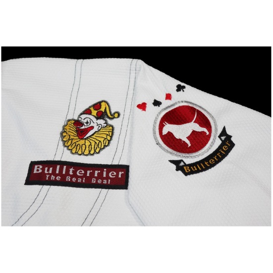 ブルテリア bjk-120 BULL TERRIER 柔術衣 Joker R 白