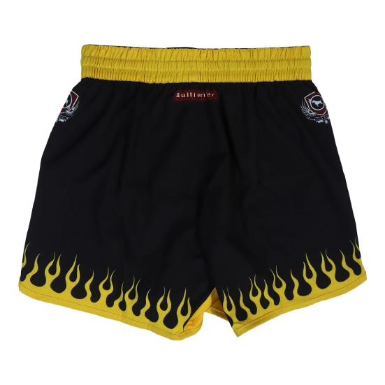 ブルテリア bj-304 BULL TERRIER ファイトショーツ Short Fire 黒/黄