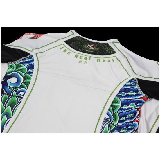 ブルテリア bj-043 BULL TERRIER ラッシュガード Houou 長袖 白