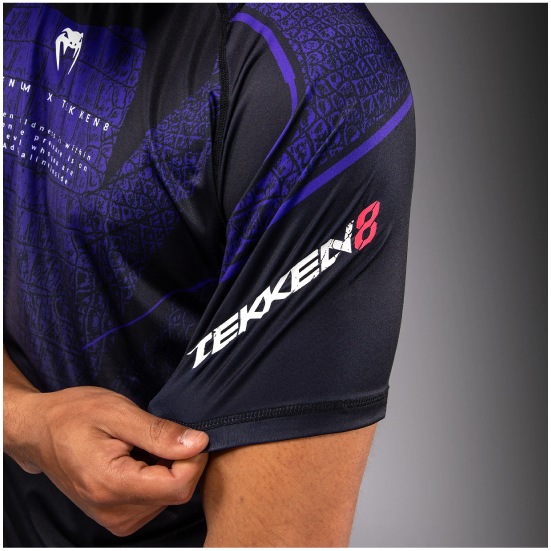 VENUM ヴェナム x TEKKEN 8 ドライテックTシャツ - カズヤ - ブラック/パープル ベナム VENUM-06201-696