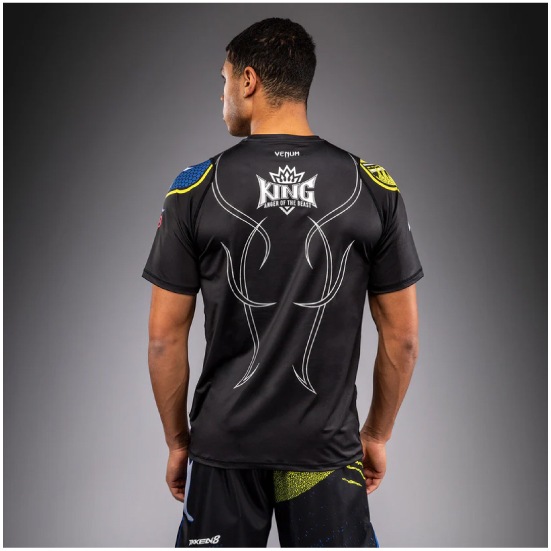VENUM ヴェナム x TEKKEN 8 ドライテックTシャツ - キング - ブラック/イエロー ベナム VENUM-06202-111