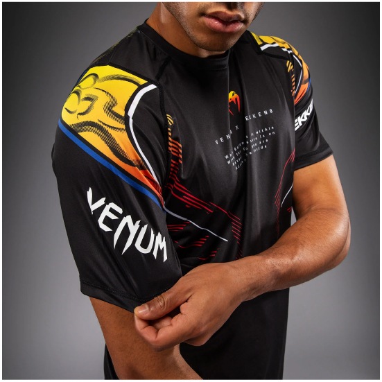 VENUM ヴェナム x TEKKEN 8 ドライテックTシャツ ヨシミツ - ブラック/オレンジ ベナム VENUM-06203-112