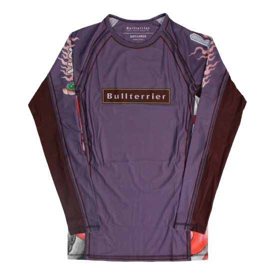 ブルテリア bj-047 BULL TERRIER ラッシュガード Acala2.0 長袖 パープル