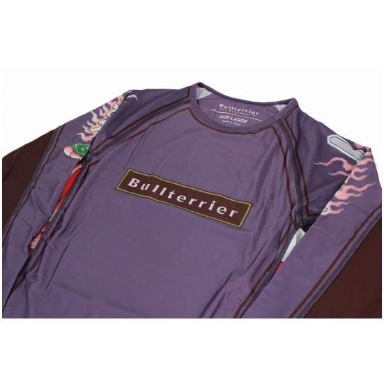 ブルテリア bj-047 BULL TERRIER ラッシュガード Acala2.0 長袖 パープル