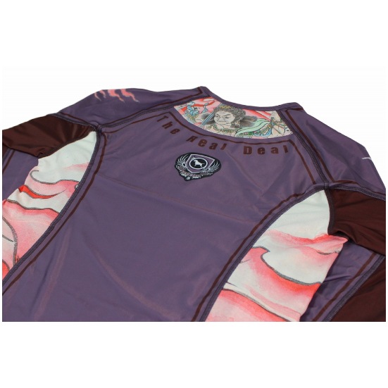 ブルテリア bj-047 BULL TERRIER ラッシュガード Acala2.0 長袖 パープル