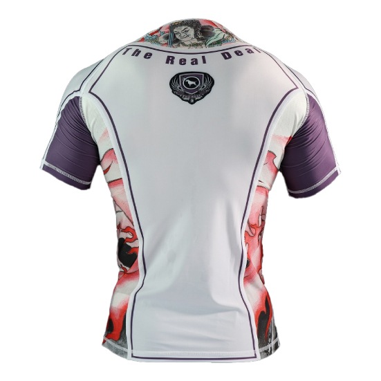 ブルテリア bj-170 BULL TERRIER ラッシュガード Acala2.0 半袖 白