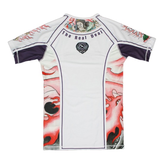 ブルテリア bj-170 BULL TERRIER ラッシュガード Acala2.0 半袖 白