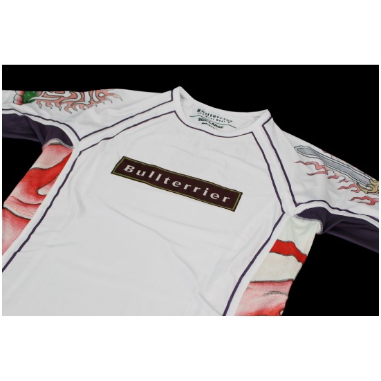 ブルテリア bj-170 BULL TERRIER ラッシュガード Acala2.0 半袖 白