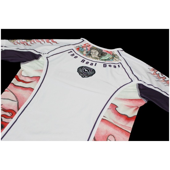 ブルテリア bj-170 BULL TERRIER ラッシュガード Acala2.0 半袖 白