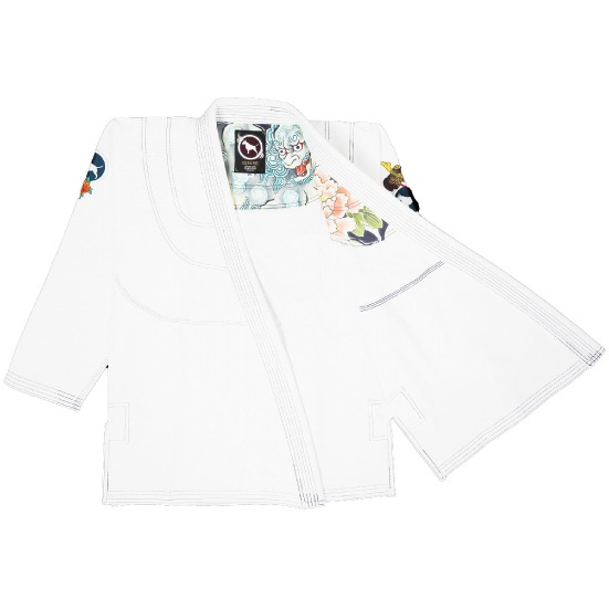 ブルテリア bjk-026 BULL TERRIER 柔術衣 KarajishiR 白