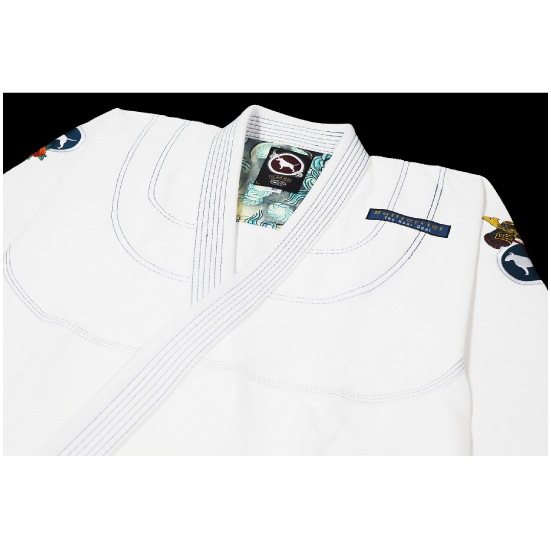 ブルテリア bjk-026 BULL TERRIER 柔術衣 KarajishiR 白