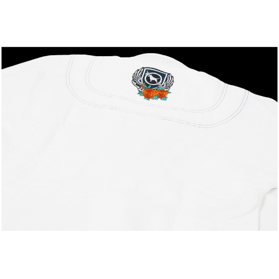 ブルテリア bjk-026 BULL TERRIER 柔術衣 KarajishiR 白