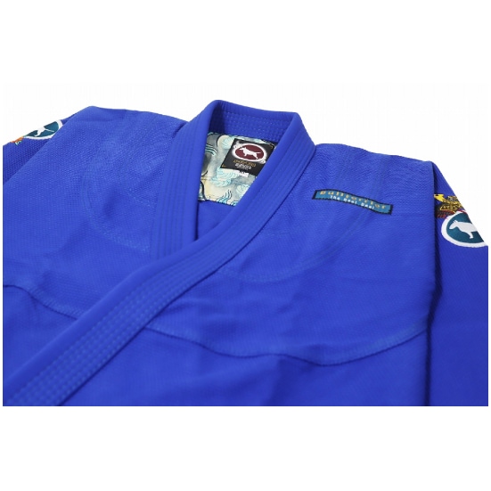 ブルテリア bjk-027 BULL TERRIER 柔術衣 KarajishiR 青