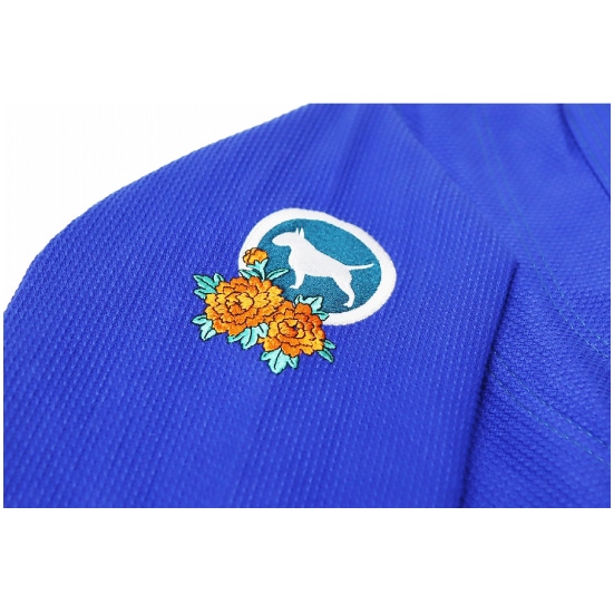 ブルテリア bjk-027 BULL TERRIER 柔術衣 KarajishiR 青