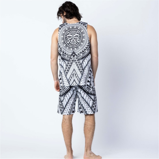 リバーサル reversal TRIBAL PATTERN MESH SHORTS