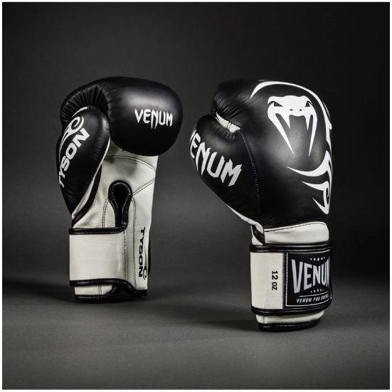 VENUM ヴェナム Giant 2.0 Mike Tyson Pro ボクシンググローブ - ディープブラック / オプティカルホワイト ベナム VENUM-05984-108