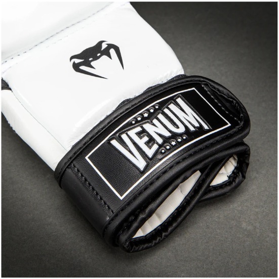 VENUM ヴェナム Attack 2.0 レザー スパーリンググローブ - ブラック/ホワイト ベナム VENUM-06252-108